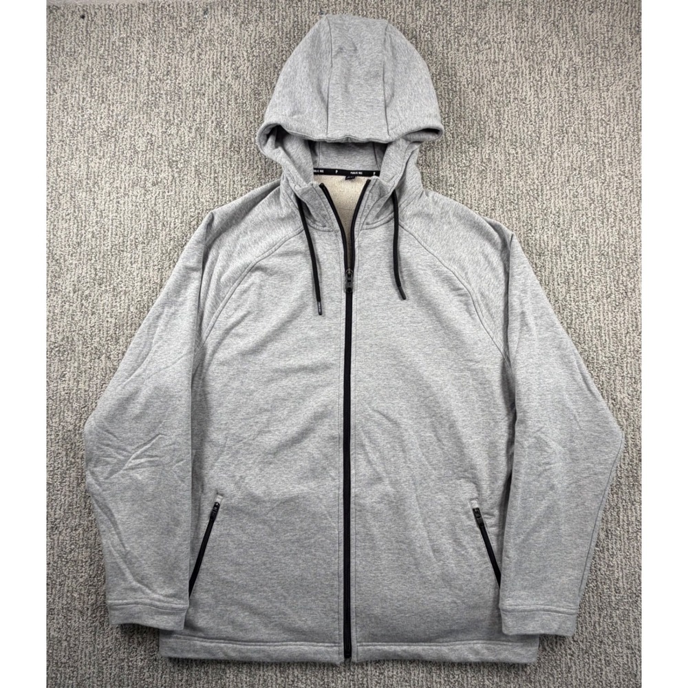 Public Rec Hoodie Mens XL Gray Better Than Down Full Zip Pima Cotton Blend